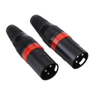 XLR 3 Pin Male Plug Terminator Connector XLR Microphone Audio Cable Jack xlr connector 3 pin for Speaker