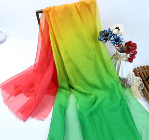 Amazon Bán Chạy Vải Lụa Ombre In Lụa <span class=keywords><strong>Polyester</strong></span> Cho Váy Mùa Hè - Product Image 2