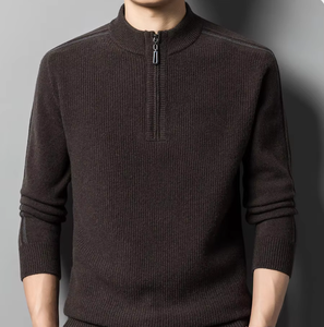 Suéter de Cachemira 100% Pura al por Mayor para <span class=keywords><strong>Hombre</strong></span>, Nuevo Suéter de Cachemira Tejido para Invierno, Suéter Interior - Product Image 1