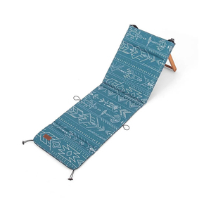 Großhandel Luxuriöser Maßgefertigter Farbiger OEM Klappbarer Strandstuhl Rucksack mit Ozeanmuster und Trageriemen - Product Image 2