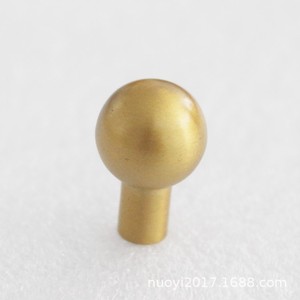 Copper Drawer Handle Round Head Diameter 17 Height 26 Chinese <b>Style</b> Furniture Hardware Durable Polishing <b>Spray</b> Oil Finish - Product Image 3