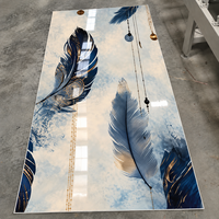 Panneaux muraux en PVC imprimés en 3D effet marbre UV, 1220x2440x3mm, haute brillance, imperméables, pour la décoration intérieure en gros, directement de l'usine