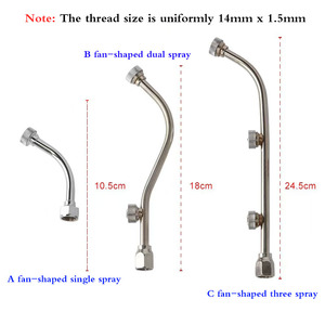 Pesticida motorizado Agrícola de alta pressão Ventilador-forma Bico Pulverizador Jardinagem Multi-buraco Pistola De Pulverização De <span class=keywords><strong>Metal</strong></span> Bico De Jato De Pulverização - Product Image 4