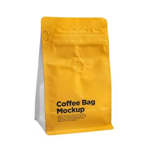 ถุงกาแฟแบบมีซิปและวาล์ว ผลิตจากพลาสติกไมลาร์ อลูมิเนียมฟอยล์ EVOH PE  น้ำหนัก 250 กรัม 500 กรัม 1 กิโลกรัม สำหรับบรรจุเมล็ดกาแฟ ปิดผนึกด้วยความร้อน พร้อมสายรัดแบบทินไทด์ - Product Image 5