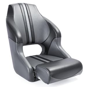 Marine Boot Deluxe Opvouwbare Bank Boot Stoelruimte Voor 2 Personen Dubbele Stoel Wit Met Donkerblauwe Naden - Product Image 1