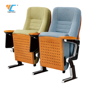 Chaise d'autriche moderne pliante, siège de théâtre 3d avec pieds en métal, banc d'église - Product Image 2