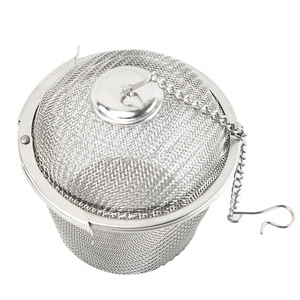 Infuseur à thé en acier inoxydable 304 Wei Bao avec chaîne, design minimaliste poli pour filtrer le thé et les assaisonnements - Product Image 2