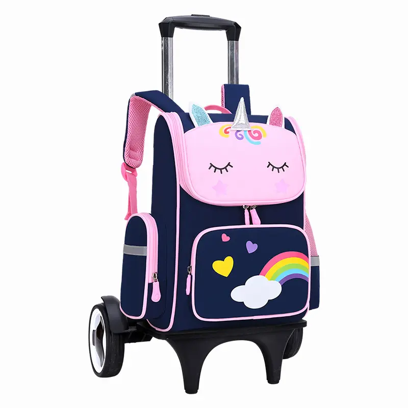 Kids Trolley Teenagers Boy Bts 3d Bag Children Girl Set Oem Printed Pack Backpack Wholesale College School Bag