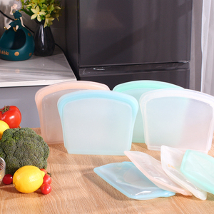 Contenedor de Alimentos Hermético para el Hogar, Accesorios Libres de BPA, Apto para Lavavajillas, Contenedor Apilable de Silicona, <span class=keywords><strong>Bolsa</strong></span> de Almacenamiento de Silicona para Cocina - Product Image 5