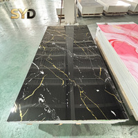 Panneau mural en PVC effet marbre mat brillant ignifuge, imperméable et résistant aux UV, pour intérieur domestique