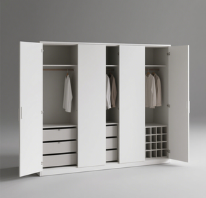 Roperos independientes de madera minimalistas modernos para dormitorio, taller, comedor, Hospital, diseño de Venta caliente, amplio almacenamiento extensible - Product Image 2