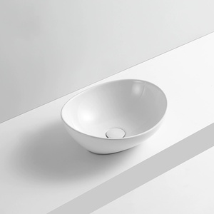 Bagno di lavaggio bacino di design di colore nero lavaggio a mano lavello prezzo a buon mercato di ceramica piccolo lavabi - Product Image 6