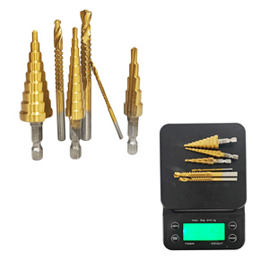 Juego de brocas escalonadas recubiertas, tipo pagoda, con ranura recta, cónicas, dentadas, para metal, madera, acero, herramienta de corte para perforar agujeros -001 - Product Image 3