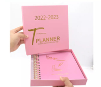 Échantillon gratuit faible quantité minimale de commande personnalisé 2022-2023 carnet de vie A5 à couverture rigide, agenda imprimé, agenda imprimé