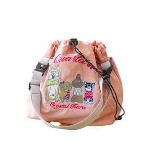 Japanese-Style Cartoon <strong>Cat</strong> Shiba Inu Embroidered Eco-Friendly Nylon Cloth Bag Womens Large-Capacity <strong>Handbag</strong> Fresh Sweet Two - Product Image 5