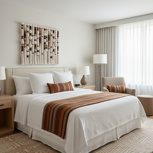 Arte <span class=keywords><strong>de</strong></span> Pared <span class=keywords><strong>de</strong></span> Macramé Tejido a Mano Personalizable en Colores Personalizados para Dormitorios y Proyectos Hoteleros - Product Image 4