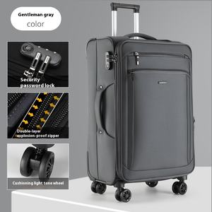 Sac de voyage Oxford grande capacité, valise à mot de passe, valise à absorption des chocs, valise silencieuse à roulettes, valise à roulettes pivotantes - Product Image 1