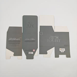 Recycled Material Corrugated Rigid <b>Cardboard</b> Customizable Square Grey Cosmetic Candle Personal Care Packaging Matt Lamination - Product Image 6
