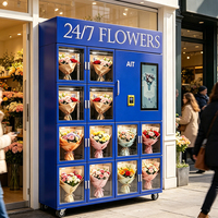 Distributeur automatique de fleurs AIT avec contrôle de la température pour la conservation des bouquets frais, prise en charge par SDK de plusieurs méthodes de paiement UVend