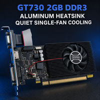 Tarjeta Gráfica XHVGA Nueva con Ventilador de Bajo Perfil GT730 2GB DDR3 384SP para DVI VGA PCI Express para PC de Escritorio