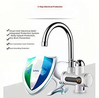 Robinet d'eau chaude électrique instantané pour cuisine et salle de bain, capable de fournir à la fois de l'eau chaude et de l'eau froide en trois secondes.