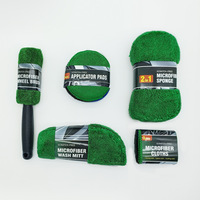 Microfiber Woven Quick-Dry Eco-Friendly Super Absorbent 9-Piece Car Wash Towel Set
