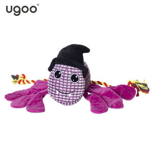 Pet oyuncaklar cadılar bayramı 22 ''piksel cadı örümcek W/halat bacaklar-mor + özel peluş oyuncaklar - Product Image 1