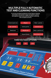 Instrumento de Limpeza e Teste de Injetores de Combustível GDI ATT-GD6E / Equipamento Multifuncional de Limpeza Totalmente Automático para Injetores GDI - Product Image 4