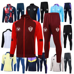 2024 Neueste Quick Dry Herren Fußball Uniform Jacke Hochwertiges 2-teiliges Set Fußball training Trainings anzug Erwachsene Erwachsene Altersgruppe - Product Image 1