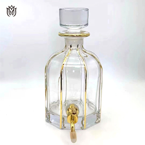 Manufacturer Arabic 640 ml Decanter Display Attar Oud Oil Glass <strong>Bottle</strong> <strong>Cork</strong> Sealed - Product Image 6