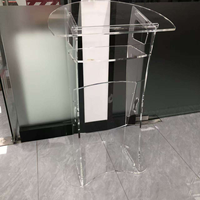 Podium de présentation de luxe personnalisé en acrylique écologique de 12 mm, portable, anti-rouille, autoportant, pour églises, poli