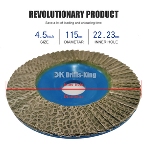 40 120 <span class=keywords><strong>200</strong></span> Grit kim cương Flap đĩa mài Bánh Xe Kim Cương Flap Disc cho sứ gạch - Product Image 5