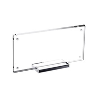 Cadre photo magnétique en acrylique transparent, cadre de présentation pour billets de banque commémoratifs/dollars américains, support de présentation de bureau avec base