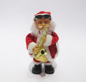 Juguetes navideños de Papá Noel, adornos navideños, suministros de <span class=keywords><strong>Navidad</strong></span>, música de baile, diseño clásico de <span class=keywords><strong>Navidad</strong></span>, 30cm - Product Image 4