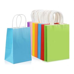 Bolsas de Papel Kraft Clásicas Ecológicas Personalizadas OEM/ODM, Resistentes y Desechables, con Asas Fuertes para Supermercados, Exposiciones y Promociones - Product Image 6