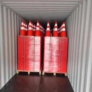 مخروط عاكس لمخروط الطريق المرن من كلوريد البولي فينيل للبناء والتشييد مع PE لتحذيرات الطريق - Product Image 6