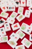 Tuiles de Mahjong de haute qualité de l'Université Texas Tech pour le divertissement