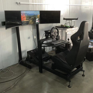 Cockpit de Simulación de Carreras Hante, Completamente en Aleación de Aluminio, con Volante Moza, Pedales PR, Asientos de Conducción y Opciones de Color Personalizadas - Product Image 4