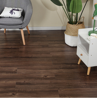 Autocollant de sol en vinyle moderne de luxe imperméable, carreaux en PVC autocollants LVT pour la cuisine et l'appartement, utilisation en intérieur