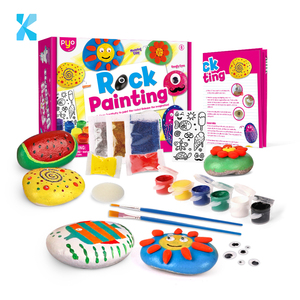 Educativo vendita calda rock painting accessorio modello colorazione forniture bambini disegno fai <span class=keywords><strong>da</strong></span> te arti e mestieri set per i bambini - Product Image 1