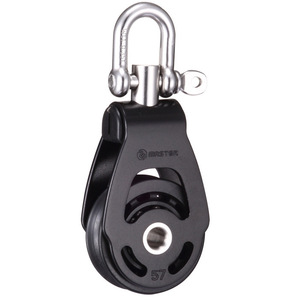 รอกเดี่ยวแบบ Master Single Sheave ขนาดเส้นผ่านศูนย์กลาง 57 มม. พร้อมห่วงเกี่ยวแบบ Snap Shackle สำหรับใช้กับเรือ - Product Image 1