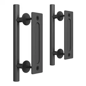 double side carbon steel barn door handle