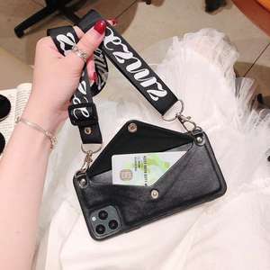 Custodie per Telefono con Portamonete e Cordino per <span class=keywords><strong>iPhone</strong></span> <span class=keywords><strong>13</strong></span> <span class=keywords><strong>Pro</strong></span> Max, Cover Posteriore con Portacarte a Zampa di Gatto per <span class=keywords><strong>iPhone</strong></span> 6 7 8 Plus X XR XS MAX - Product Image 5