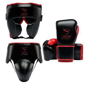 Fly <b>Boxing</b> <b>Set</b> Headgear Gloves Groin Guard PU Protective Training Equipment <b>Boxing</b> <b>Sparring</b> Kit High Quality <b>Boxing</b> Gloves <b>Set</b> - Product Image 3