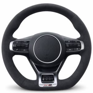 Funda de <span class=keywords><strong>Volante</strong></span> de Fibra de Carbono Cosida a Mano, Diseño Personalizado, para <span class=keywords><strong>Kia</strong></span> <span class=keywords><strong>Rio</strong></span> K4 Sorento Stinger Optima Carrens 2003 Interior - Product Image 2