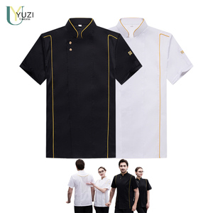 Veste de chef <span class=keywords><strong>professionnelle</strong></span> en polyester et coton, personnalisable, pour cuisines d'hôtels, boulangeries et restaurants – Meilleure vente - Product Image 1