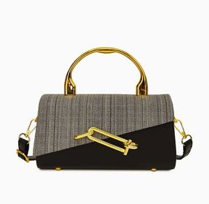 Bolso de mano informal con patrón geométrico para mujer a la moda. Bolso de Mano de Diseño Único para el Verano Hecho de material PU antirrobo - Product Image 1