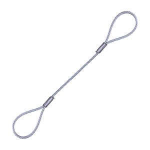 와이어 로프 슬링용 맞춤형 아연 도금 프레스 버클 와이어 로프 유연한 스테인리스 스틸 케이블 유형 - Product Image 1