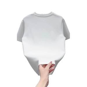 T-shirt décontracté pour homme, col rond, manches courtes, coupe classique, en toile polyester/coton, respirant, léger, pour tous les jours - Product Image 5
