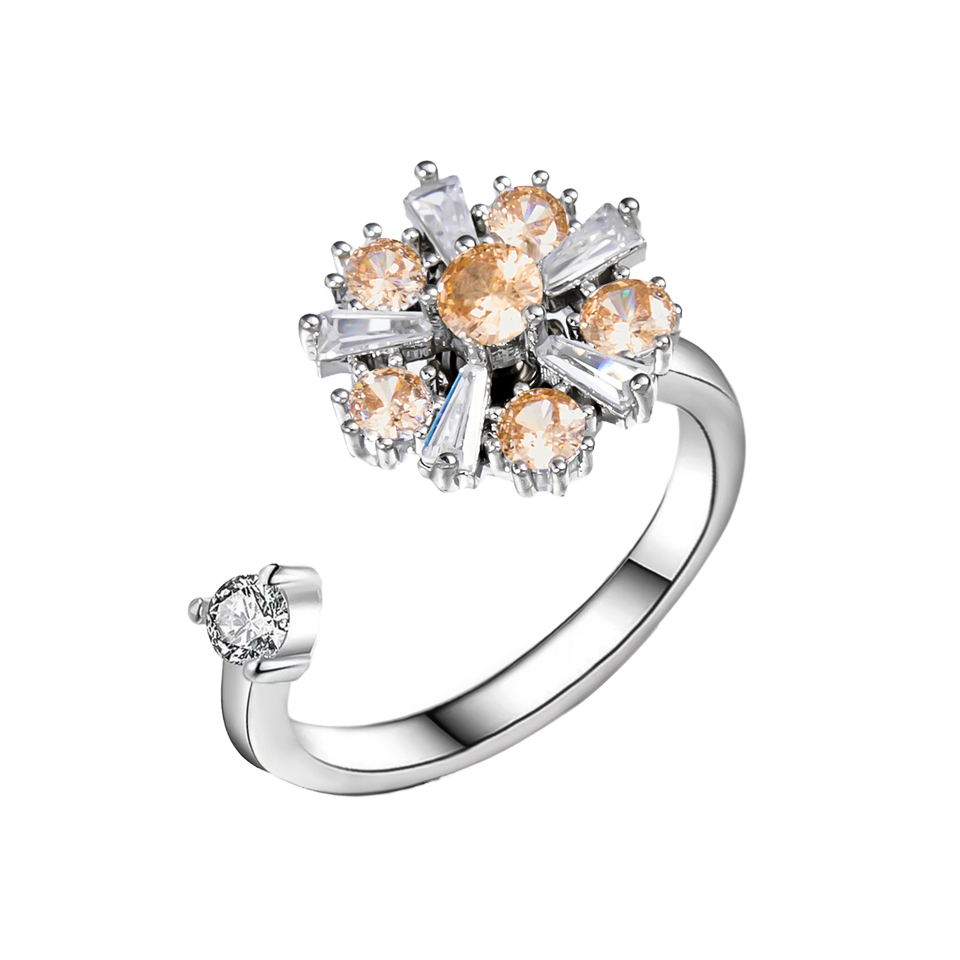 Rinhoo Fidget Anti Stress Anxiety Rings for Women Gold-plated